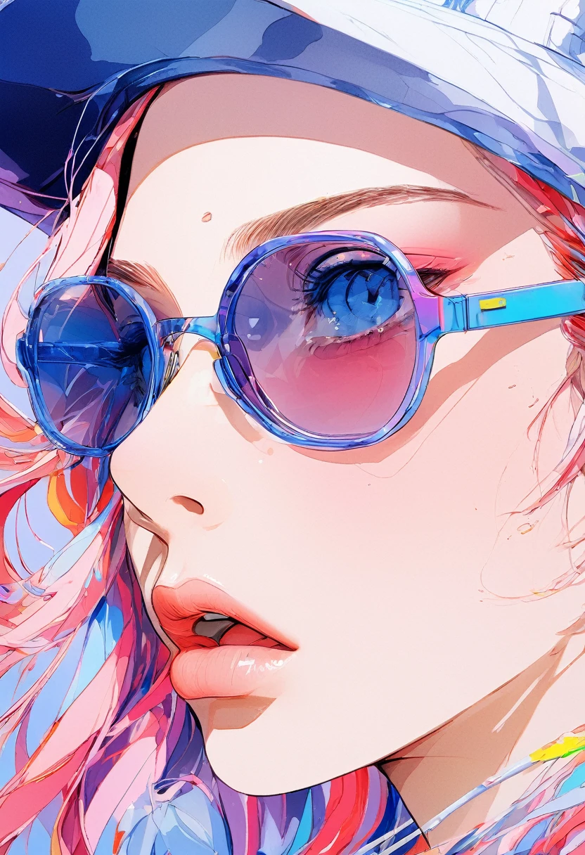 anime ,Realistic ,sketch , One girl, ,lip, Blue gradient background, Neon Hair,textured crop, , (masterpiece,highest quality,Bottom style)
Negative Prompt: (Worst quality, low quality,Realistic,figure, 3D, 2D, Painting, comics, sketch)
procedure: 40, size: 768x1152, seed: 742720333, model: SDVN7 - Rainbow Style XL, version: v1.6.0-78-GD39440BF, sampler: Euler A, CFG scale: 10, Clip skip: 2, model hash: 6e0ba74ac1, Style Selector Style: base, Style selector enabled: truth, Style Selector Randomization、Summer One Piece、Sunglasses on head、summer