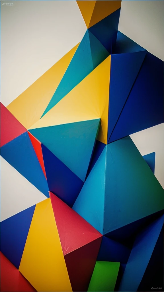 Abstract lines colorful squares