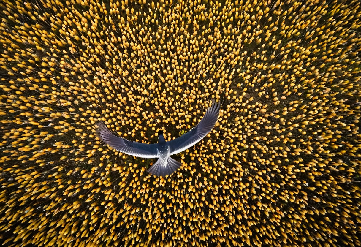 Photography,wide overhead shot,Bird's-eye view,Vision,White bird,飞翔的White bird,Bird,许多Bird,8k,RAW,Detailed Details