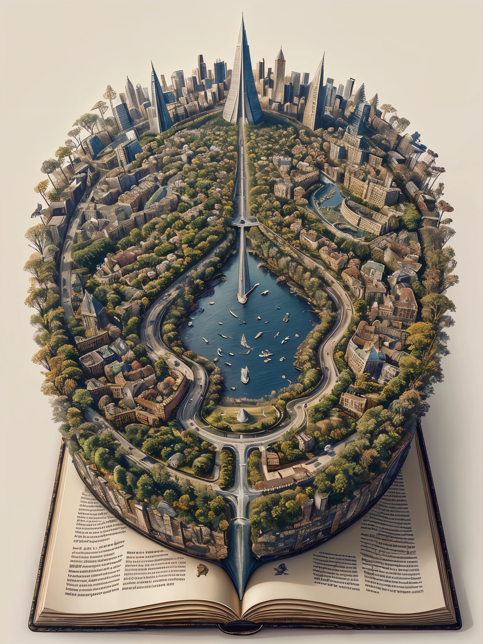 MagicBook, building, city, school, park, (sharp focus, highly detailed, 4k, 8k, best quality, masterpiece, ultra highres:1)