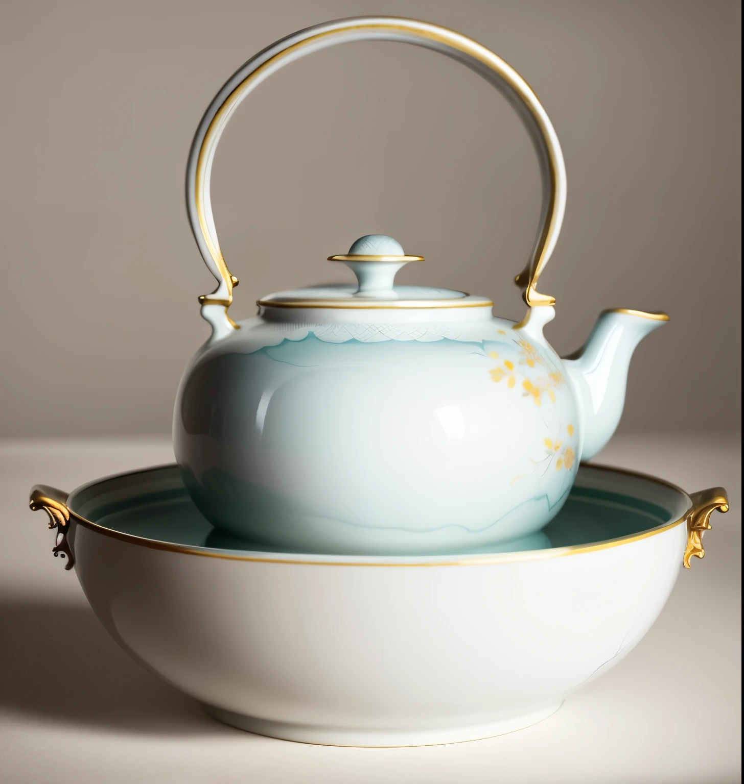 ((porcelain))，Chinese style，teapot，Simple style，Chinese style花纹，Glossy