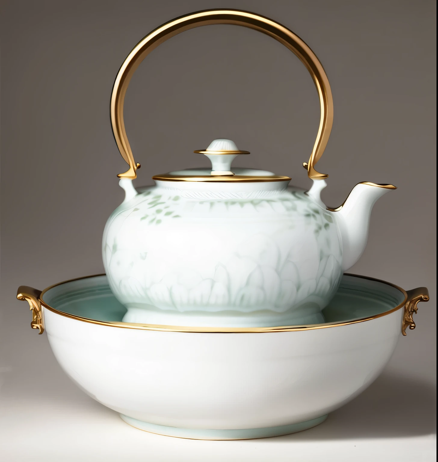 ((porcelain))，Chinese style，teapot，Simple style，Chinese style花纹，Glossy