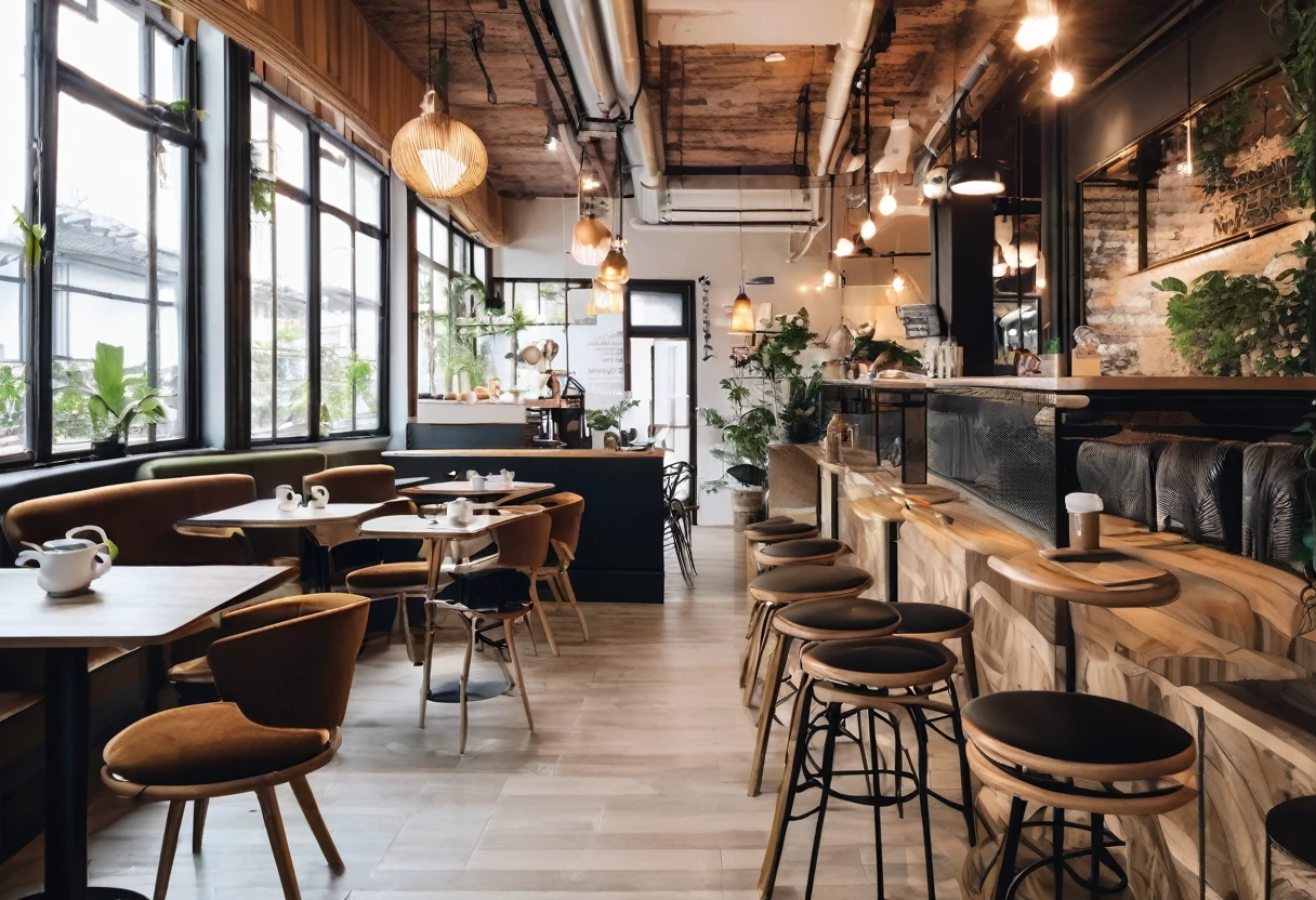 Stylish cafe