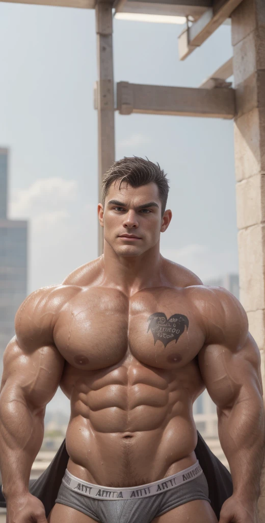 Cinematic soft lighting illuminates a stunningly detailed and ultra-realistic hyper muscular handsome aged 34 "Bruce Wayne" sexiest daddy bodybuilder with big arms, very fair skinned, face with strong features, exuding huge sexual aura, meticulous muscle definition, ((ckundies, clothes writing)), ((leather:0.6)), ((underwear)), jacked, big pecs, wet body, ((bara)), tan skin, that is trending on ArtStation. Octane is the perfect tool to capture the softest details of this 16k photography masterpiece