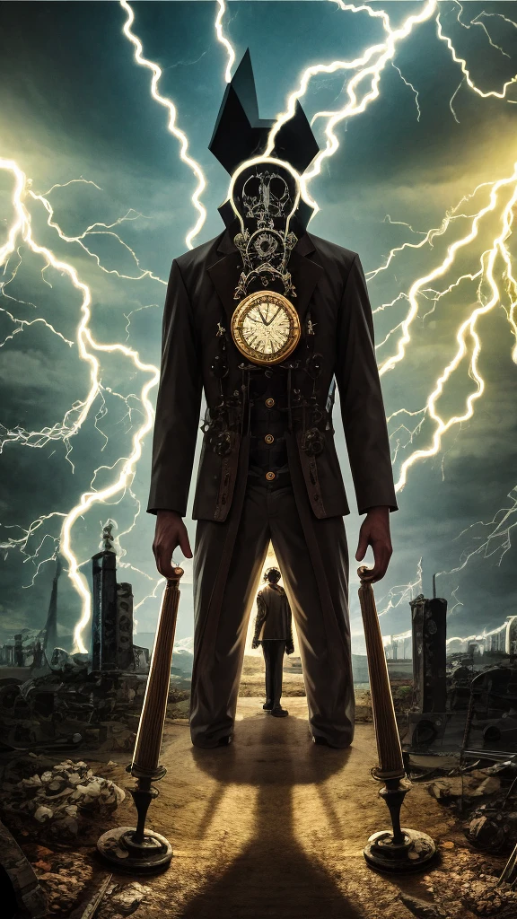 ，((((Conservative clothing design))))，((((Surreal, Surreal, Conservative Light, light, Chiaroscuro, Chiaroscuro, Ultra HD, Anatomically correct, High Detail, high quality, best quality, Super Detail, 16K，, 16K))))，，((((Tall and dangerous))))，，((((Tall and dangerous))))，，((((Tall and dangerous))))，，((((Clock machinery gear parts))))，((((Clock machinery gear parts))))，，((((Clock machinery gear parts))))，((((Broken time))))，，((((Broken time))))，，((((Broken time))))，，((((surrealist painter Dali))))，，((((surrealist painter Dali))))，，((((surrealist painter Dali))))，，((((faceless monster))))，，((((faceless monster))))，，((((faceless monster))))，，，((((Broken Lightning⚡))))，，，((((Broken Lightning⚡))))，，，((((Broken Lightning⚡))))，，((((A bleak future))))，((((A bleak future))))，((((A bleak future))))，((((Full body portrait))))，((((Full body portrait))))，((((Full body portrait))))，