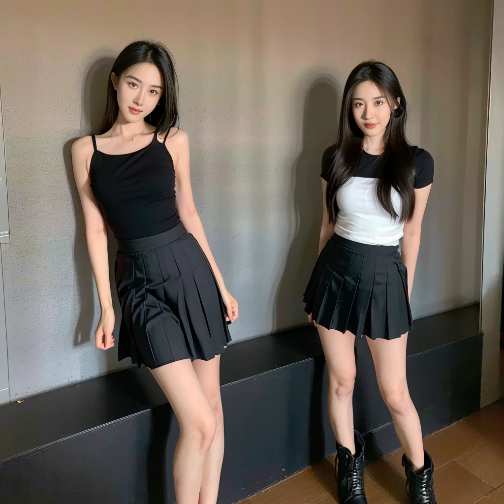 (black Shorts), (black Shorts), (black Shorts), (black Shorts), (Skirt full thigh), (knee-length outfit), (hair curled on both sides), (center shoes shot), ((full-body standing image)), (cover knee), (white t shirt), (Scottish pleated skirt), (bare shoulders), (bare arms), twinsies、The ultra-detailliert, (white t shirt), (cotton spaghetti-strap top), (cotton spaghetti-strap top), (cotton spaghetti-strap top), (cotton spaghetti-strap top), (long skirt), (A hem full flared skirt), (Hem full flared dress), (a girl pretty girl with perfect figure), (a photo of the night sky), (32K,1 20-year-old girl, The light from the rear room is backlit, Ray traching), (a pair of black leather boots, highly detailed boots), (full body), (hair black), (two-parted hair), (very thick hair), (Slender chest), (short upper chest), (pectoral muscles are large), (upper breasts are firm and round), (stand upright), (two shoe ends), (two shoe toes) ,(put on blush), (apply powder), (makeup), (standing), (asian girl princess), (Black non-reflective fabric for making skirt), (dark skirt), (thick thighs), (large calves), (large knees), (one-piece skirt), (seamless skirt), (long shins) , (big shins), (A hem full flared skirt), (Hem full flared dress), (A hem full flared skirt), (thighs meets knee), (black skirt), (black skirt), (black skirt), (black skirt), (knee gap), (knee gap), (black shoes), (knee gap), (black shoes), (Expose cleavage), (Scottish pleated midi skirt) (Super fine face and eyes), (Highly detailed face and skin texture, Detailed eyes, Double eyelid), (stading shot), (stading shot), , (Scottish pleated midi skirt), (Scottish pleated midi skirt), (knee-length outfit),(knee-length outfit),(knee-length outfit),(knee-length outfit),(knee-length outfit), (Skirt full thigh), (Skirt full thigh), (black Shorts), (black Shorts), (black Shorts)