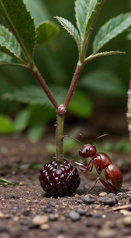 On his return, the other ants laughed at Andy’s tiny berry. But Andy proudly said, “Follow me, and I will show you where this came from!” Skeptical but curious, the ants followed Andy back to the orchard.