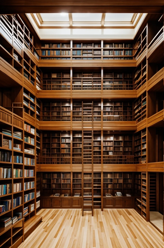 A place with a full of bookshelf
