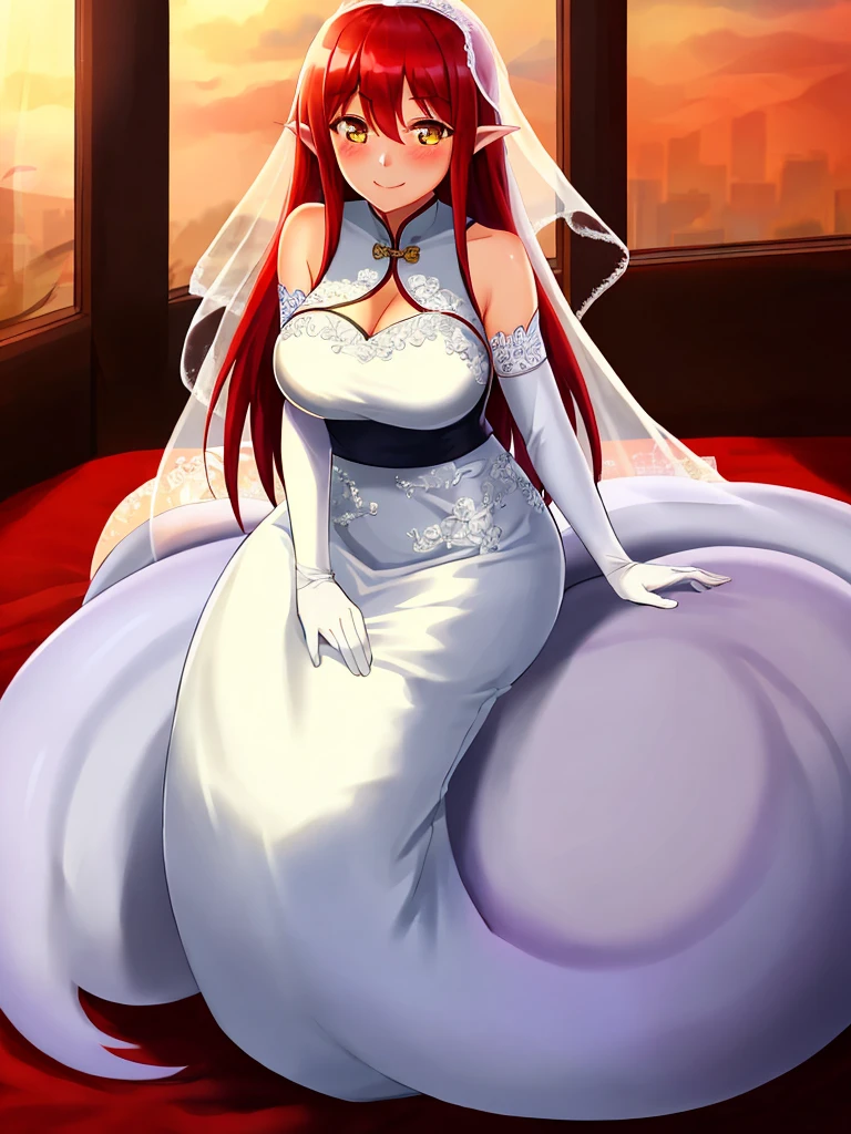 rias gremory having sex at the wedding altar with a man without pants with a huge dick and big testicles penetrating her and shooting a lot of semen inside her