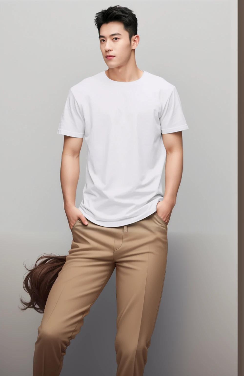 Brown pants,high quality,4K,No wrinkles