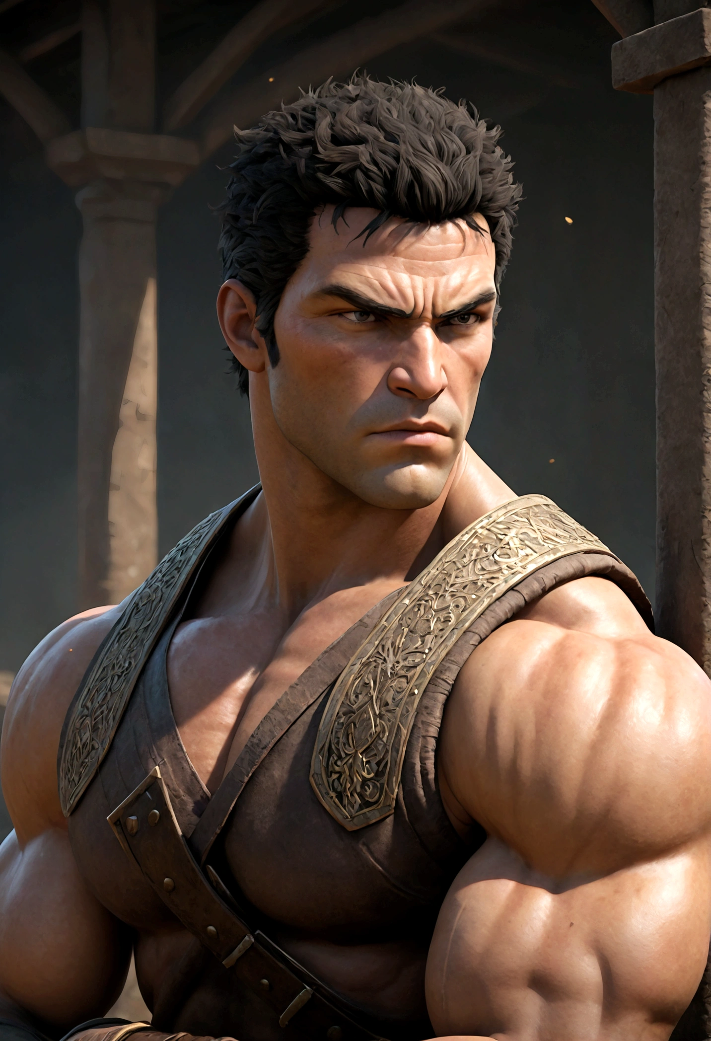 strong game character