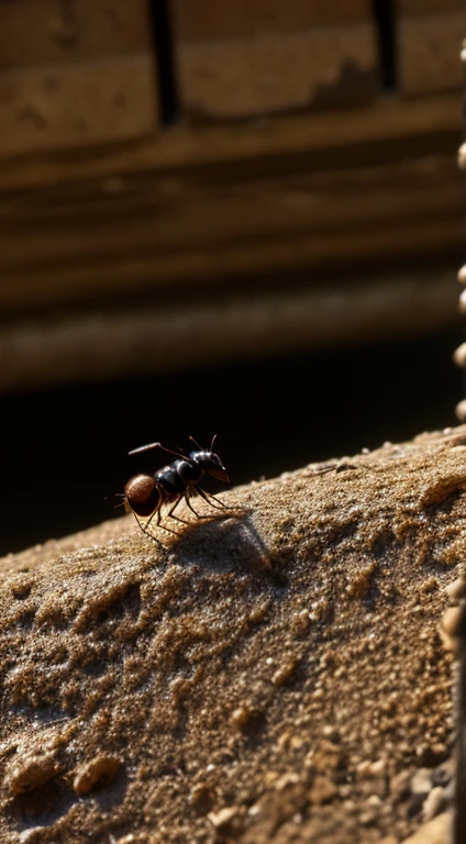 And so, the little ant, once unnoticed, became a symbol of hope and determination, teaching the colony that true strength lies not in size, but in the heart.The End.
