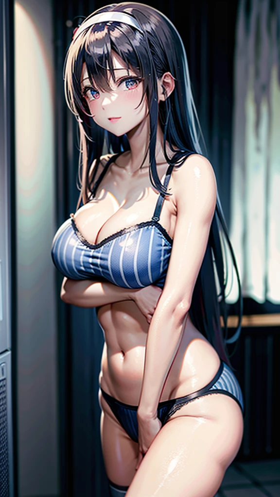 Nuns、 in full view、Light blue stripes々Panties、Big Breful girl、Praying、