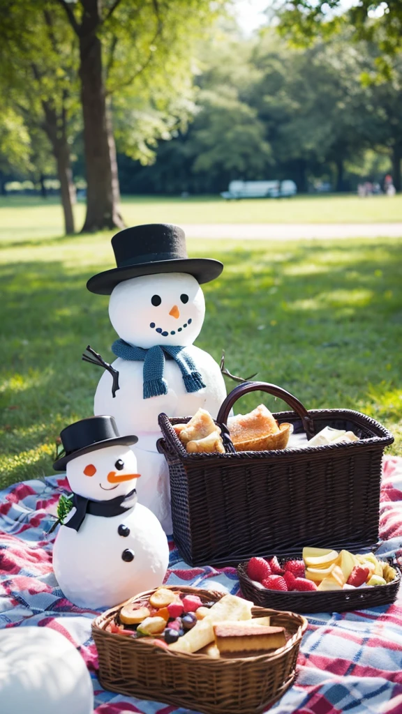 A picnic date in the park with Snowman's Meguro Ren。