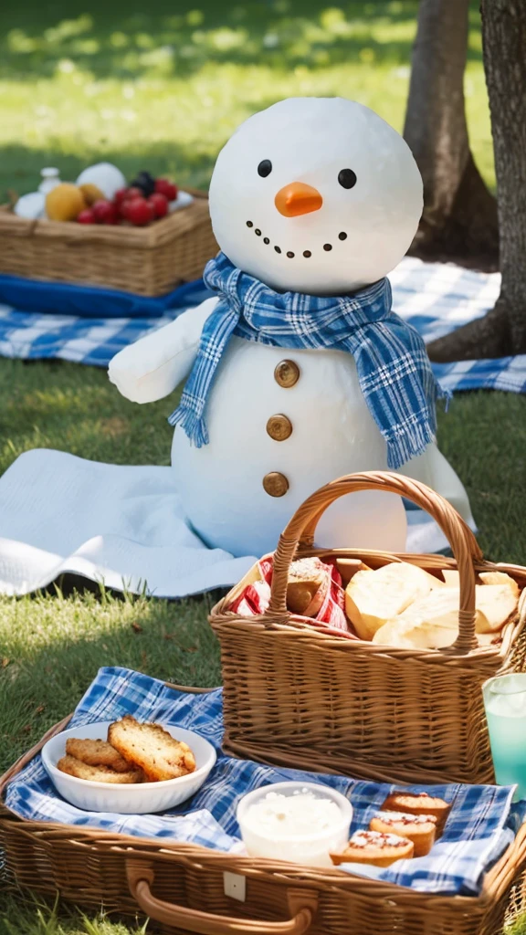 A picnic date in the park with Snowman's Meguro Ren。
