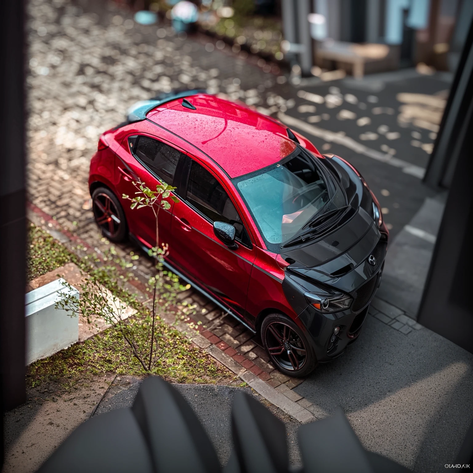 beautiful detailed 1girl, detailed mazda 2 skyactiv car, photo-realistic, (best quality,4k,8k,highres,masterpiece:1.2),ultra-detailed,(realistic,photorealistic,photo-realistic:1.37),HDR,UHD,studio lighting,ultra-fine painting,sharp focus,physically-based rendering,extreme detail description,professional,vivid colors,bokeh,concept car,automotive,transportation