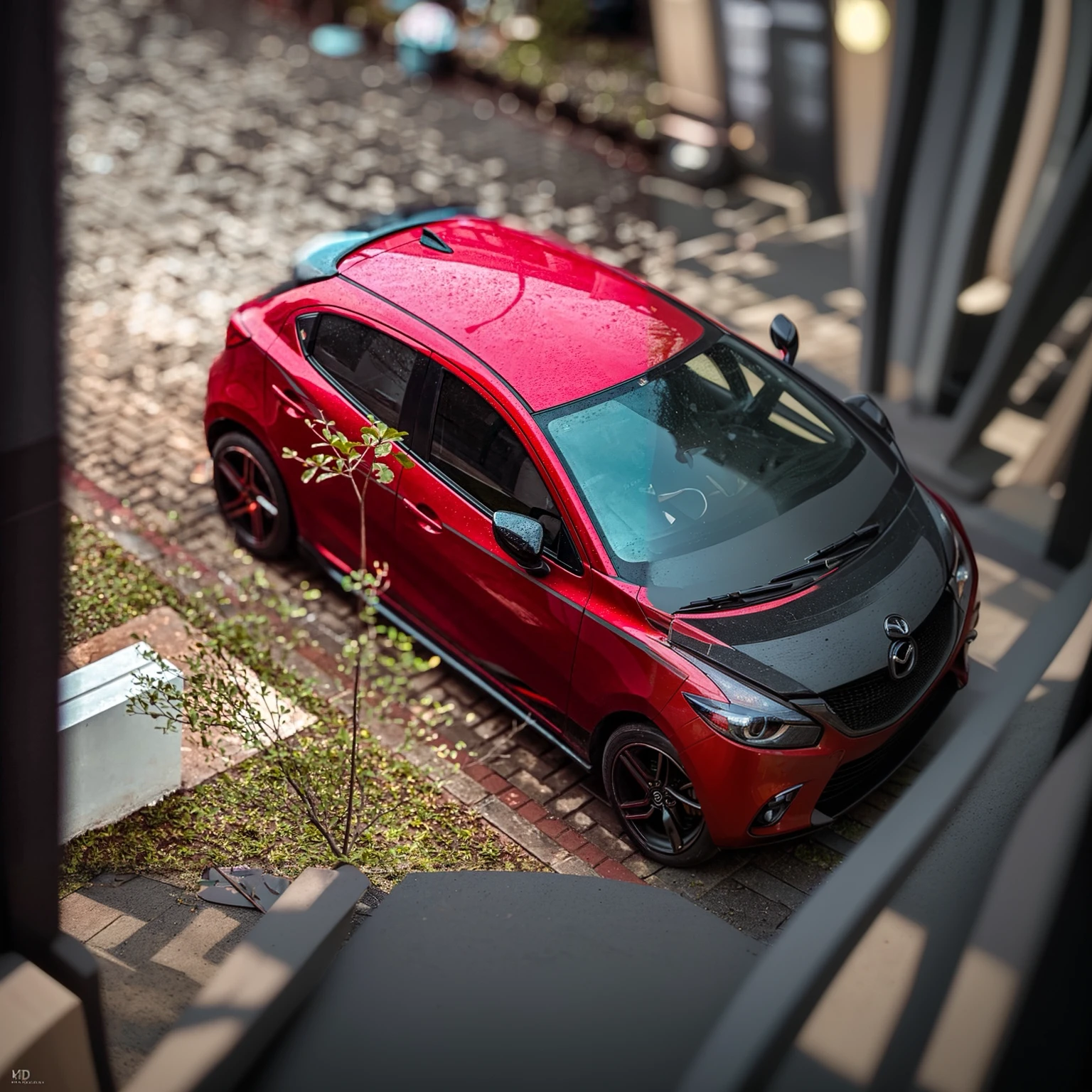 beautiful detailed 1girl, detailed mazda 2 skyactiv car, photo-realistic, (best quality,4k,8k,highres,masterpiece:1.2),ultra-detailed,(realistic,photorealistic,photo-realistic:1.37),HDR,UHD,studio lighting,ultra-fine painting,sharp focus,physically-based rendering,extreme detail description,professional,vivid colors,bokeh,concept car,automotive,transportation