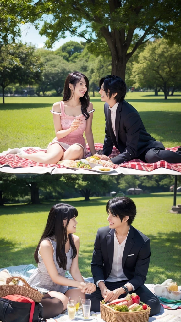 A picnic date in the park with Meguro Ren。