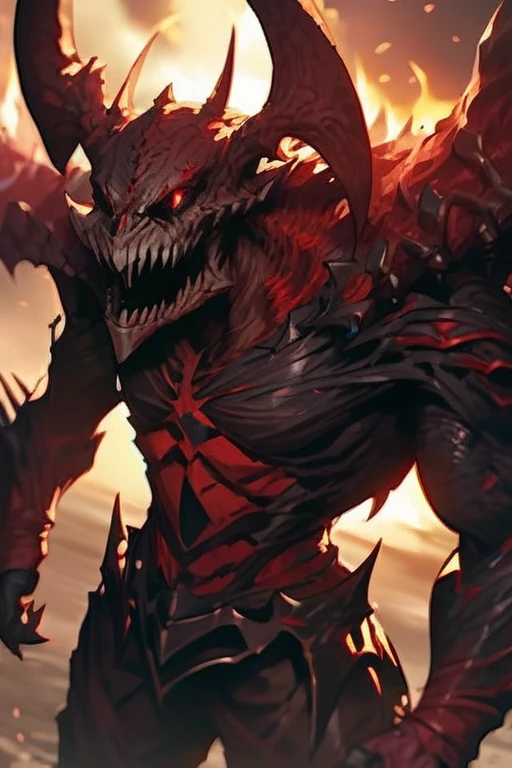 ((Best quality)), ((masterpiece)), (detailed), Khorne's Berserker