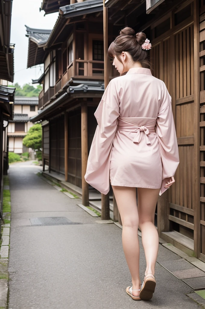 Japanese nude women, big boobs, big butt, perfect body, lewd face, full body, bending over, public mall