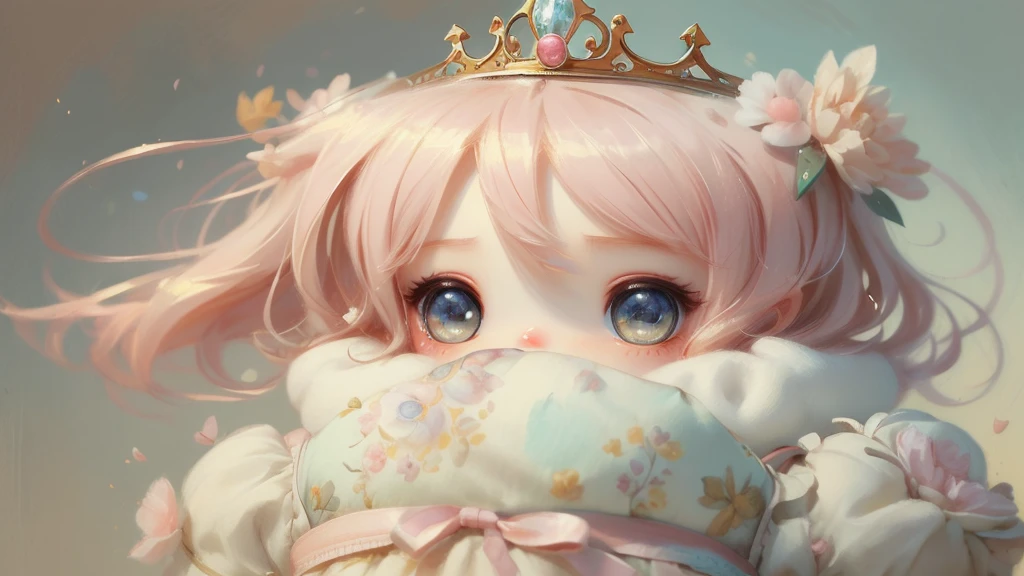 Chibi Princess, Jan 08k, rendering, beautiful, pastel colour, Warm texture, Authenticity, original, masterpiece, highest quality, highest quality, Beautiful and aesthetic,
