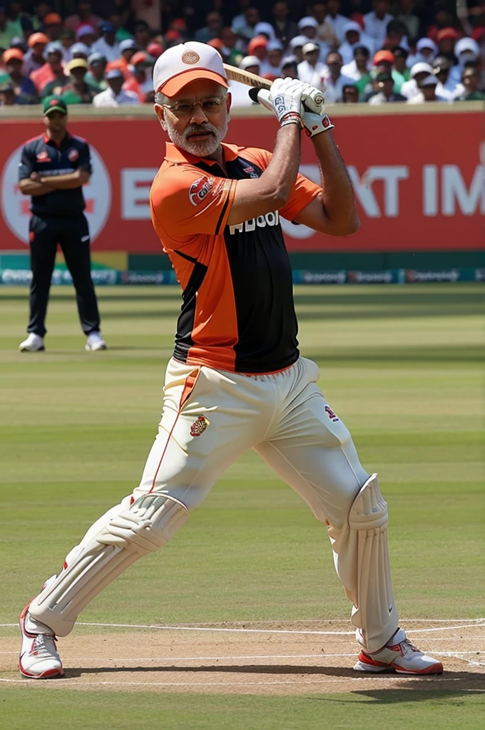 Modi play cricket game in rcb
