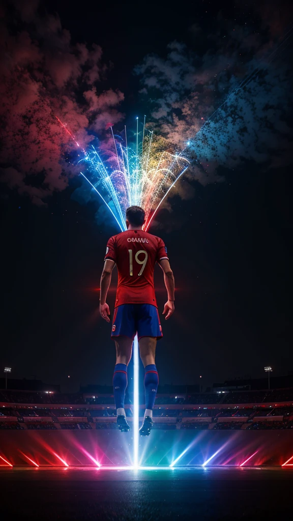 help me generate a background in 19:6 size with red and blue light for euro 2024