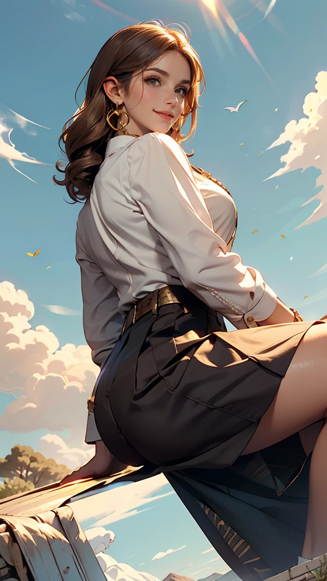 (RAW Photos:1.2, Realistic:1.3), masterpiece:1.4, Highest quality:1.3, Best details:1.3, beautifully、aesthetic, Very detailed CG ユニティ 8k 壁紙,( Vibrant colors:1.1), High resolution,break ((From below:1.3, Looking down:1.3, A powerful low angle shot from the ground_level:1.3)),( Intense crotch close-up:1.3, Scale to fit dimensions:1.3),(( Sharp focus:1.1, Crotch focus:1.0)),(( Perfect Anatomy:1.3)),(( Five fingers, perfect in every detail:1.3)), break (One girl),( skirt flipped up in the Wind:1.3),((surprised posture:1.1, View your viewers:1.3)),( Exposed Sexy_white_panties:1.3, Camel Toe:1.2), break (Seraphim:1.1),( knees_length_skirt),super detailed beautiful white skin, Slender body:1.2, Small hips, beautifully細い脚:1.3, break Most detailed Beautiful Face and eyes:1.2,(surprised:1.0),( cute:1.3, So adorable:1.1),( Beautiful Face:1.2, Perfect Face, Attractive face:1.2),( shiny brunette hair blowing in the Wind:1.3, Glossy Lips:1.0), break (Perfect lighting:1.3,Very detailed, Most detailed,Depth of written boundary), 街の階段の美しいWind景:1.1, sunny, Golden Hour, Wind:1.2, null:1.0, Dark Theme