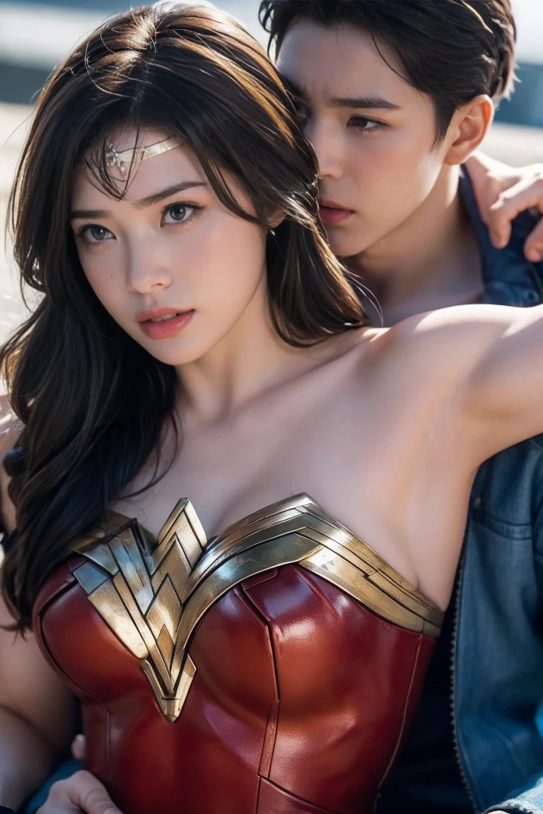 私はWonder Womanです、完璧なWonder Womanの衣装,押しDefeated,Defeated,A man mounts me,Face grabbed、Hug from the front,Hugged,Being strangled,You can hold it,Men lick my face with their tongues,The guys lick my head with their tongues,Men lick my hair with their tongues,My body is licked by men,sleeping face,Close ~ eyes,Open your mouth,Tired face,Face of Suffering,Being slapped in the face,Getting punched in the face,Fighting with men,Fight with the men,Surrounded by men,,Caught between the men,Being held back by men,Entanglement with males, Attacked by men,Brown Hair, masterpiece、beautiful girl、fine 目、puffy eyes、highest quality, 超High resolution, (reality: 1.4), Cinema Lighting,so beautiful、Beautiful Skin、(超reality的な)、(High resolution)、(8k)、(Very detailed)、(beautiful and fine 目)、(Very detailed)、 Detailed face、Diagonal bangle hair、Brown Hair、20-year-old、Wonder Womanのコスプレ,Wonder Woman