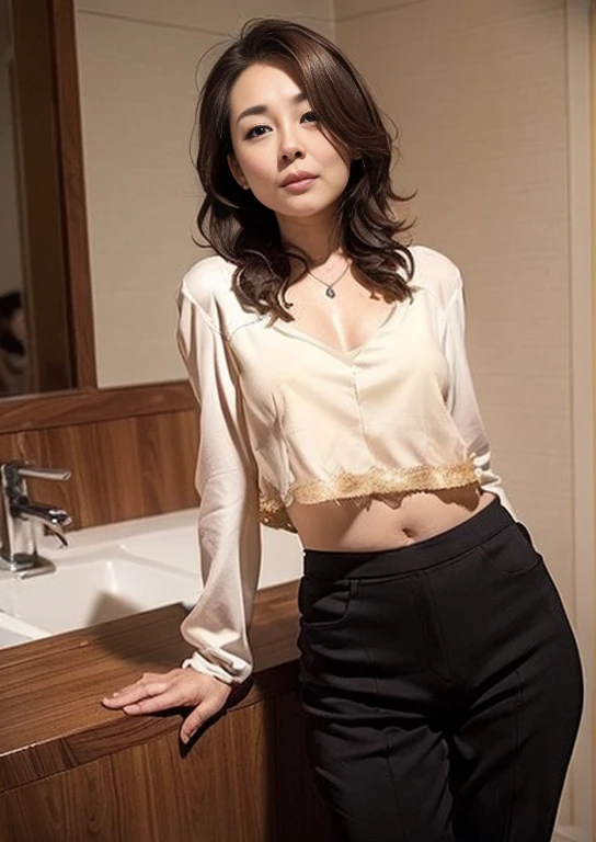 highest quality,Very detailed,masterpiece,Henterrealism,Unusual photos,Bright lighting,1 girl, Very beautiful 17 year old girl, (cute:1.2),A faint smile, (Brown eyes),(Golden brown hair),Perfect glowing skin,Perfect Skin,((erotic,Sexy and sexually explicit)),((Accurate Pointer,No discomfort))Remove the pants、Black pubic hair grows((highest quality、8k、masterpiece:1.3))、NSFW pose、Tabletop、Sunburned skin In a bright hotel room