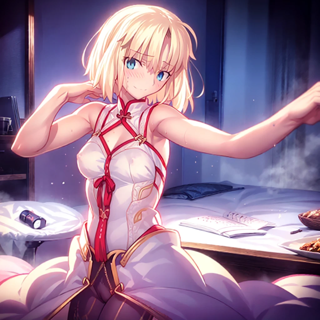 High resolution, 最high resolution,high resolution,{know_StayNightuFotable in F:1.15}, Rubio_ highest quality, masterpiece, フル????,Sweatだく,blush,smile,Underarmアップ,Sweat,Underarmを広げて見せている,bed,?????,???????,Covered in ?????,?????が垂れている,Moist,blonde,whole body,pubic hairがある,??????????,Underarm,~ side,~ sideの下,Underarmの下,~ sideアップ,Sweatをかいている,~ sideSweat,Upper Body, 1 person,Armpit zoom,Side zoom,Underarmズーム,腋の下ズームUnderarmを見せつける,Showing off your armpits,Place your arms behind your head,????,全?????,?????,Raise your arms, Intraluminal reflection,whole body,Two Arms,alone,????,1 personだけ,look at me,体中?????まみれ,?から?????が垂れている,front,オイルを塗ったテカテカのUnderarmを見せる、オイルを塗った光沢のあるUnderarm:1.30、Surreal、Underarm、オイルを塗った光沢のあるUnderarm:1.30、光沢のあるUnderarm、オイルを塗ったぬるぬるのUnderarm:1.30、ぬるぬるした光沢のあるUnderarm:1.20、明るく詳細なUnderarm、Underarmの細かいシワ:1.7、Realistic armpit wrinkles:1.7、Underarmを照らす光:1.4、Even the fine details of armpit pores), (smile、Side-show pose,Side-show pose,??????? are ?????,全?????,??????????,素っ?????,Armpit up,Armpit Up,Naughtyな腋,Naughtyな脇,Naughty,Sweat,Arms behind head,Spread the armpits,Spread your arms,Embarrassed,??????????が垂れている,???????????,???????????が出ている,?????,しゃがんで?????を見せつける,Body to the front,pubic hairが生えている,pubic hair,?????,?????まみれ,?????,?????まみれ,Naughtyな体,Naughtyな身体,Naughtyな?????,Naughtyな???????,???????,Naughtyな?????,Naughtyな?????,Naughtyな?????体,Naughtyな肉体,Naughtyなボディー,Embarrassedに腋を見せている,Embarrassedに脇を見せている,lotion,lotionまみれ,??????? fluid,??????? fluidが垂れている,??????????,??????????が垂れている,?????でベタベタ,Sticky with ?????,?????,Spermwhole bodyまみれ,?????,?????を見せつける,?????,?????を見せつける,