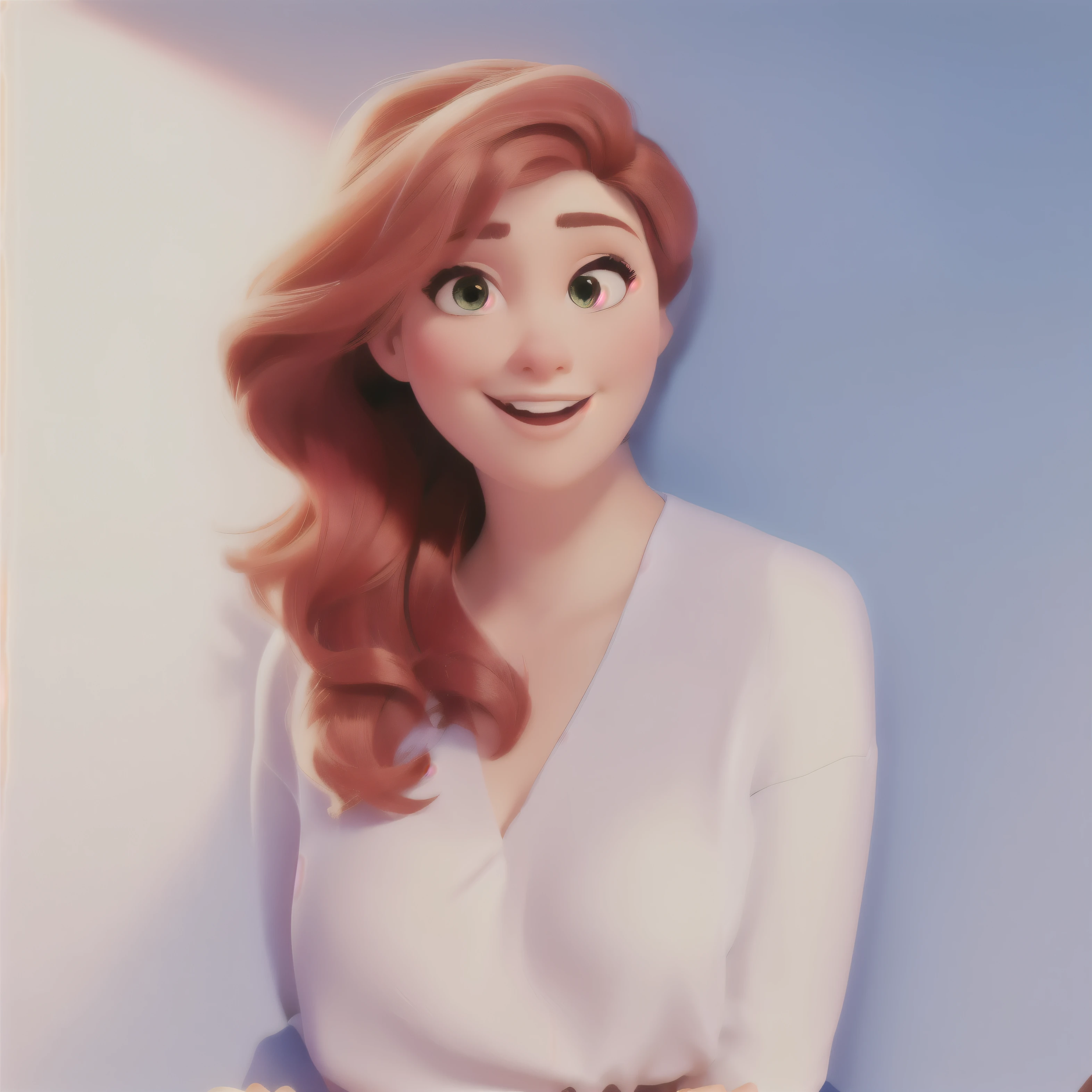 woman portrait, pixar style