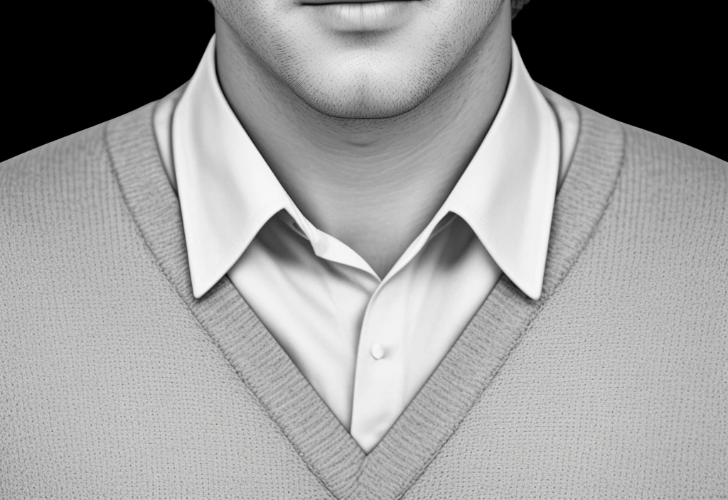 men in shirt and sweater, specular lighting, dslr, ultra quality. sharp focus, tack sharp, dof, film grain, Fujifilm XT3, crystal clear,
