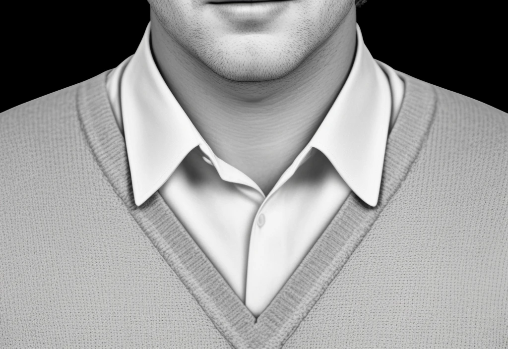 men in shirt and sweater, specular lighting, dslr, ultra quality. sharp focus, tack sharp, dof, film grain, Fujifilm XT3, crystal clear,