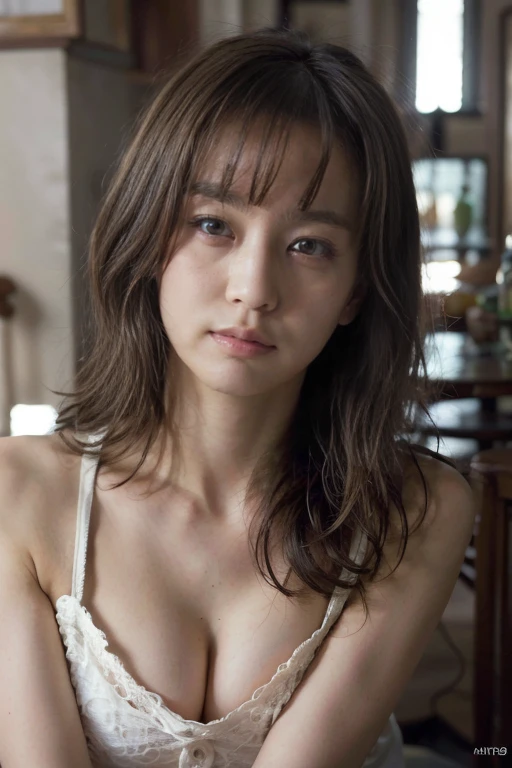 8K,best quality, masterpiece, Ultra-high resolution, (Reality:1.4), RAW photos, (Realistic skin texture:1.3), (Film Grain:1.3), (Selfie Angle),1 Girl,Beautiful and detailed eyes and face,masterpiece, best quality,close up,Long legs