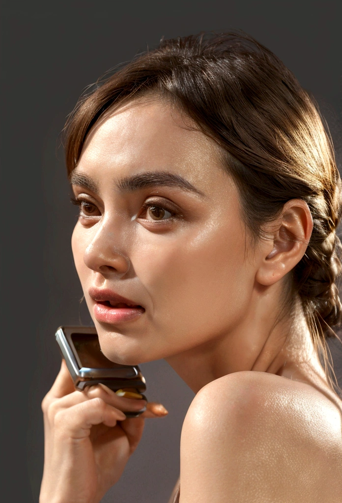 (Best quality, Ultra detailed, Golden ratio, Masterpiece:1.2), Theatrical lighting:0.7, Photo of a woman, Perfect rare face, (Highly detailed skin), randomly dyed hair,Ridicule, skin texture, Pale skin, shiny skin, (thin, large size:1.2), [:(Sharp focus on rare face, perfect eyes:1.2):0.2], photorealistic, film grain,summer haze, muted colors, muted warm colors, cinematic, (tilted:1.3),key light, backlight, soft natural lighting, photography Film grain ISO 400 30 mm lens RAW f1.8 aperture, highly detailed (analog photography:1), ((best quality)), ((masterpiece)), (detailed), A middle-aged woman surrounded by five playful cats in a cozy, cat-themed living room. She is receiving a phone call from an old friend, looking surprised and excited.