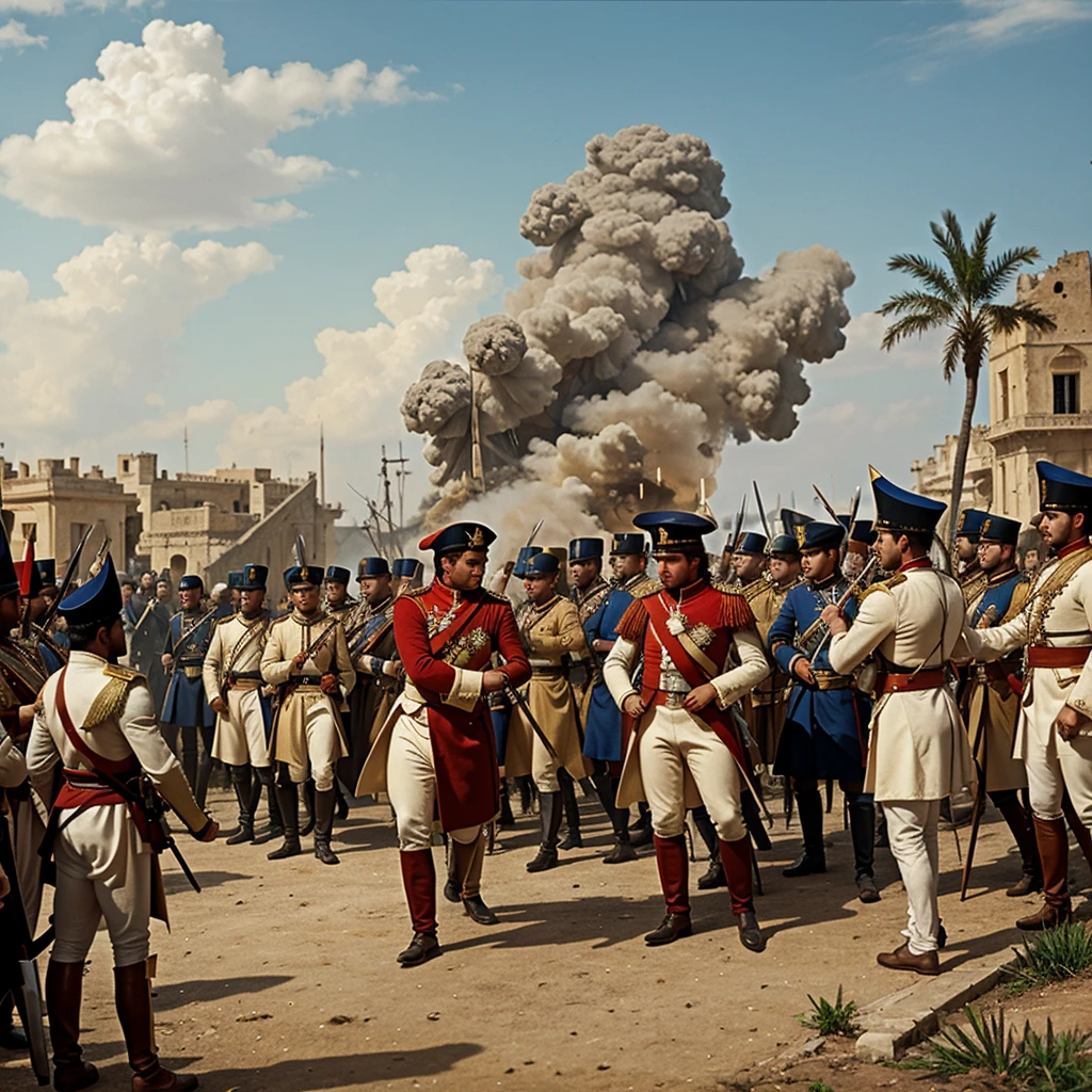 French siege of Alexandria by Napoleon&#39;s armies 