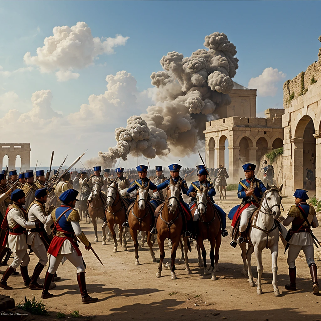 French siege of Alexandria by Napoleon's armies
