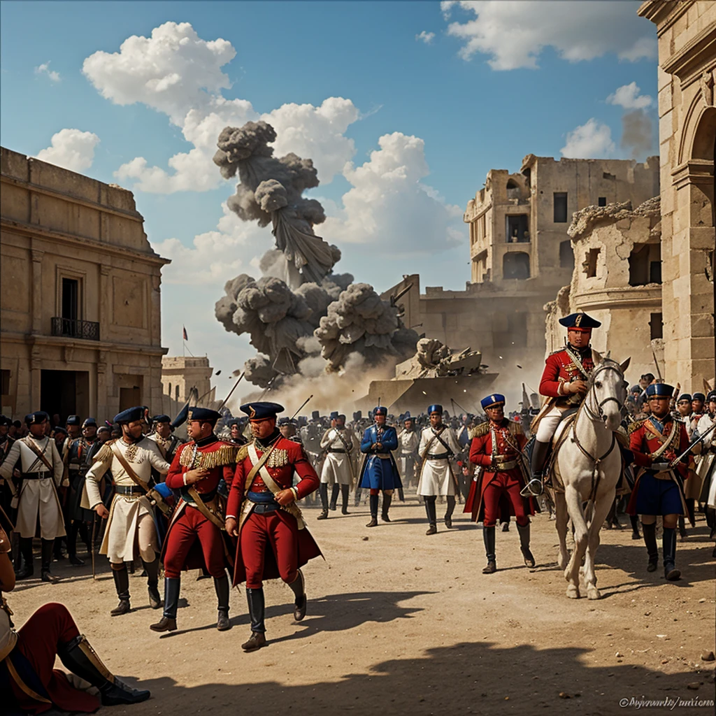 French siege of Alexandria by Napoleon&#39;s armies 