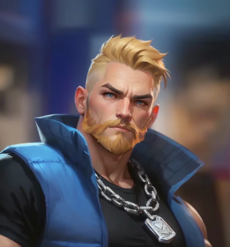 a close up of a man with a beard and a vest, epic character portrait, unreal 5. rpg portrait, portrait of jerma985, epic rpg portrait, painted character portrait, epic game portrait, closeup character portrait, realistic artstyle, stylized portrait, portrait of rugged zeus, rossdraws 1. 0, valorant character, artgrem