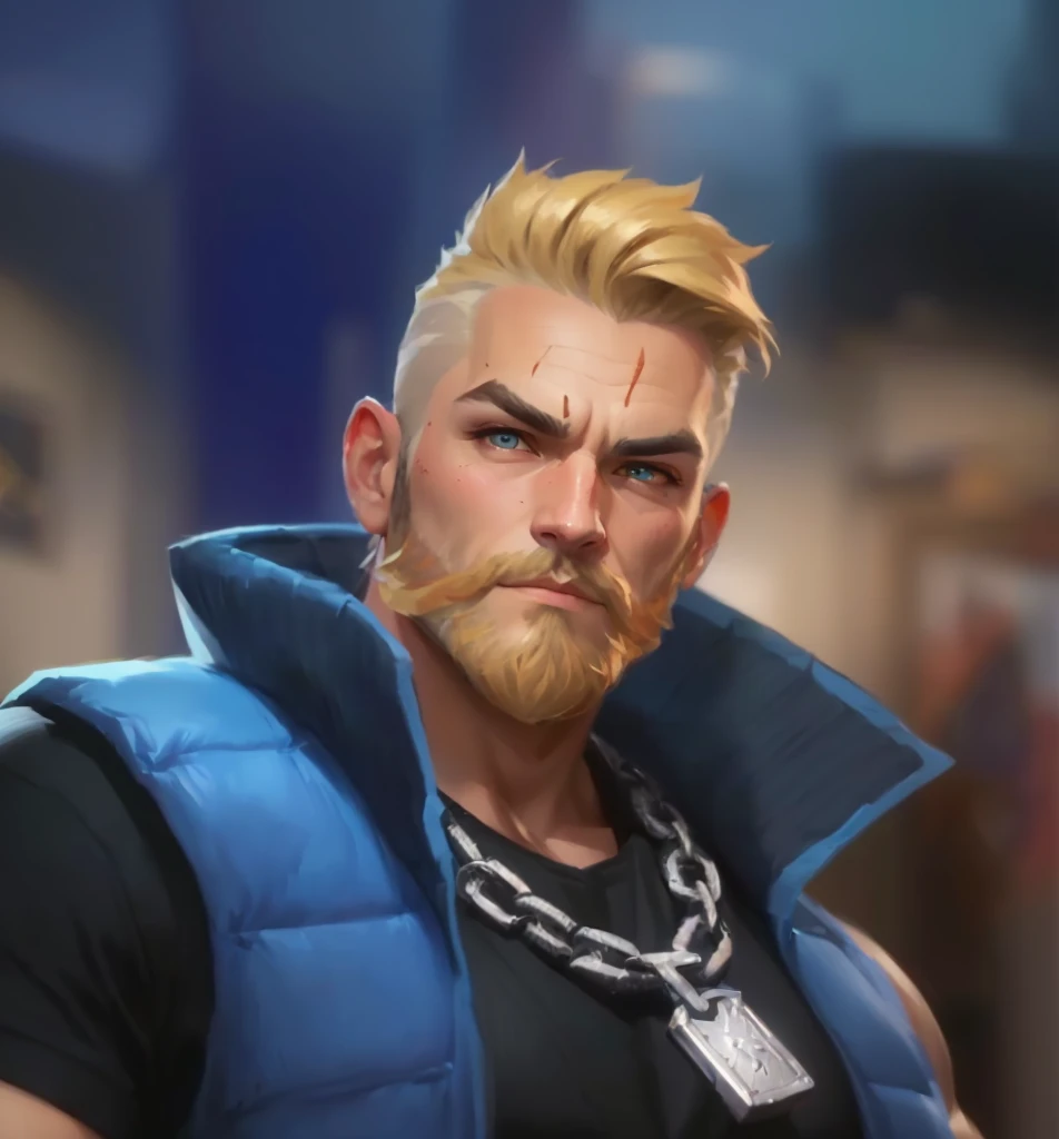 a close up of a man with a beard and a vest, epic character portrait, unreal 5. rpg portrait, portrait of jerma985, epic rpg portrait, painted character portrait, epic game portrait, closeup character portrait, realistic artstyle, stylized portrait, portrait of rugged zeus, rossdraws 1. 0, valorant character, artgrem