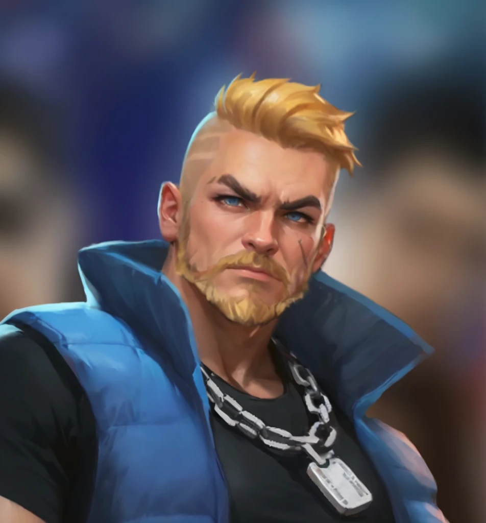 a close up of a man with a beard and a vest, epic character portrait, unreal 5. rpg portrait, portrait of jerma985, epic rpg portrait, painted character portrait, epic game portrait, closeup character portrait, realistic artstyle, stylized portrait, portrait of rugged zeus, rossdraws 1. 0, valorant character, artgrem
