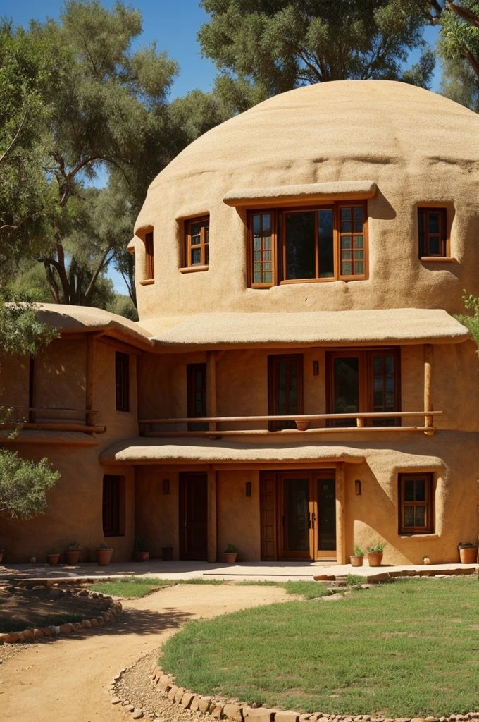 Create an ecological house built with super adobe or earthbags