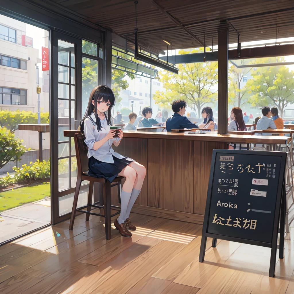 university student、Cafe