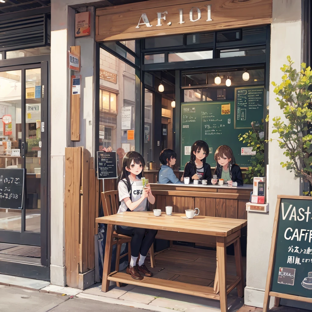 university student、Cafe
