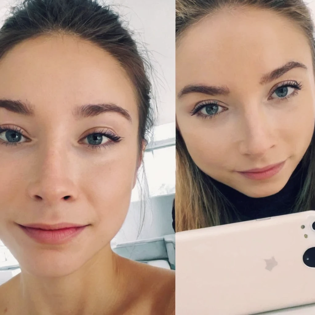 1femme, selfie naturel