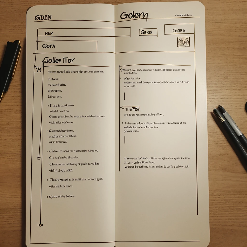 A storyboard for the story " The golden touch"