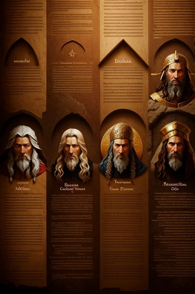 biblical characters of the old testament in one image 