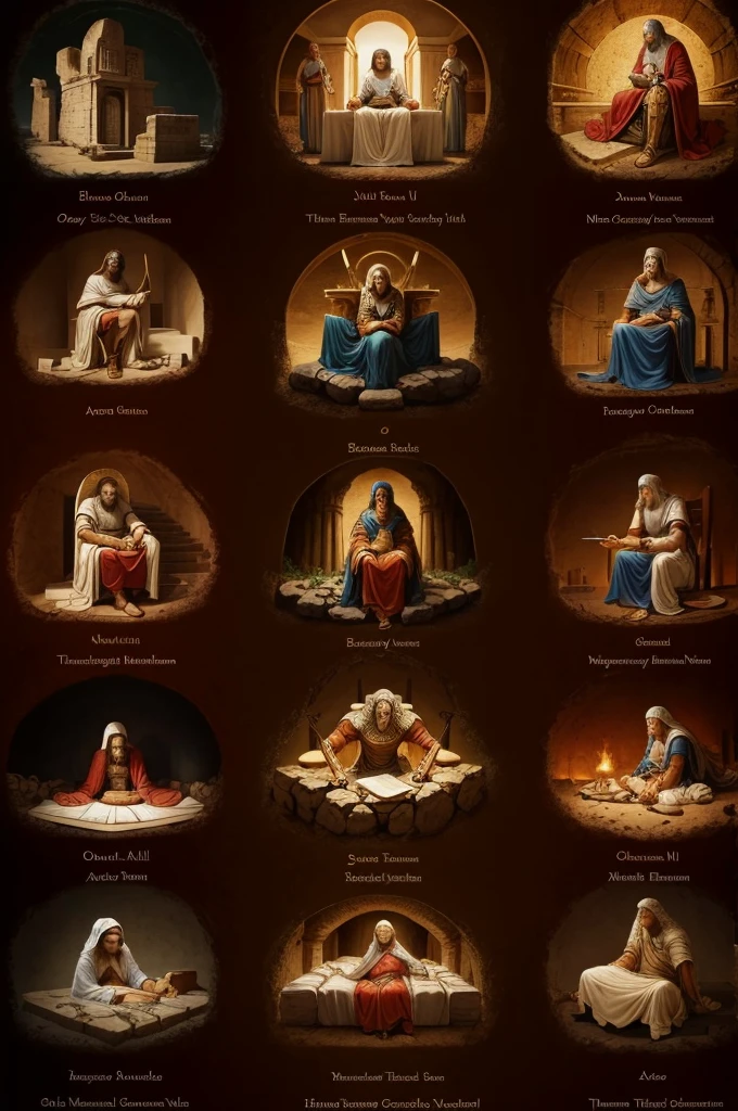 biblical characters of the old testament in one image