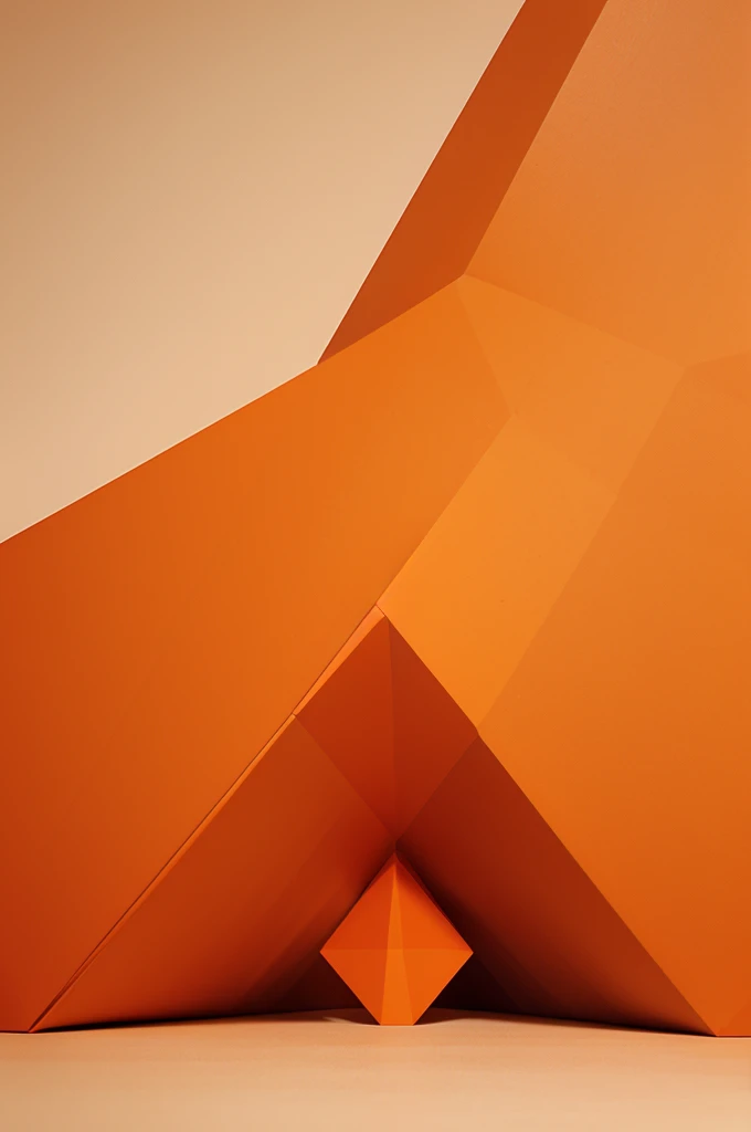A design background with polygon orange
